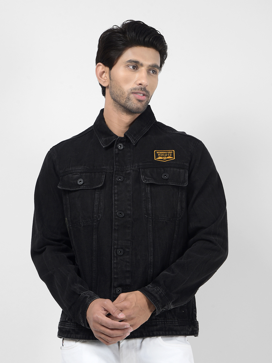 Numero Uno Men Solid Black Jacket